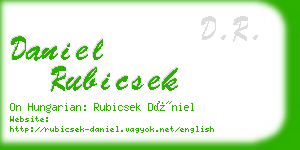 daniel rubicsek business card